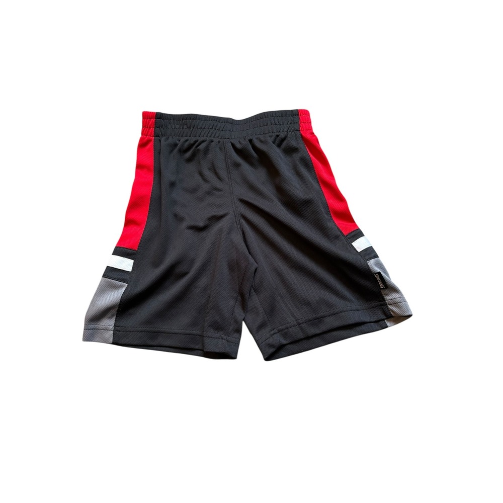 Spalding Boys Size 5/6 Black Red‎ Basketball Gym Shorts Athletic shorts